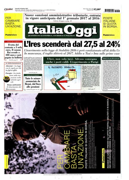 Italia oggi : quotidiano di economia finanza e politica